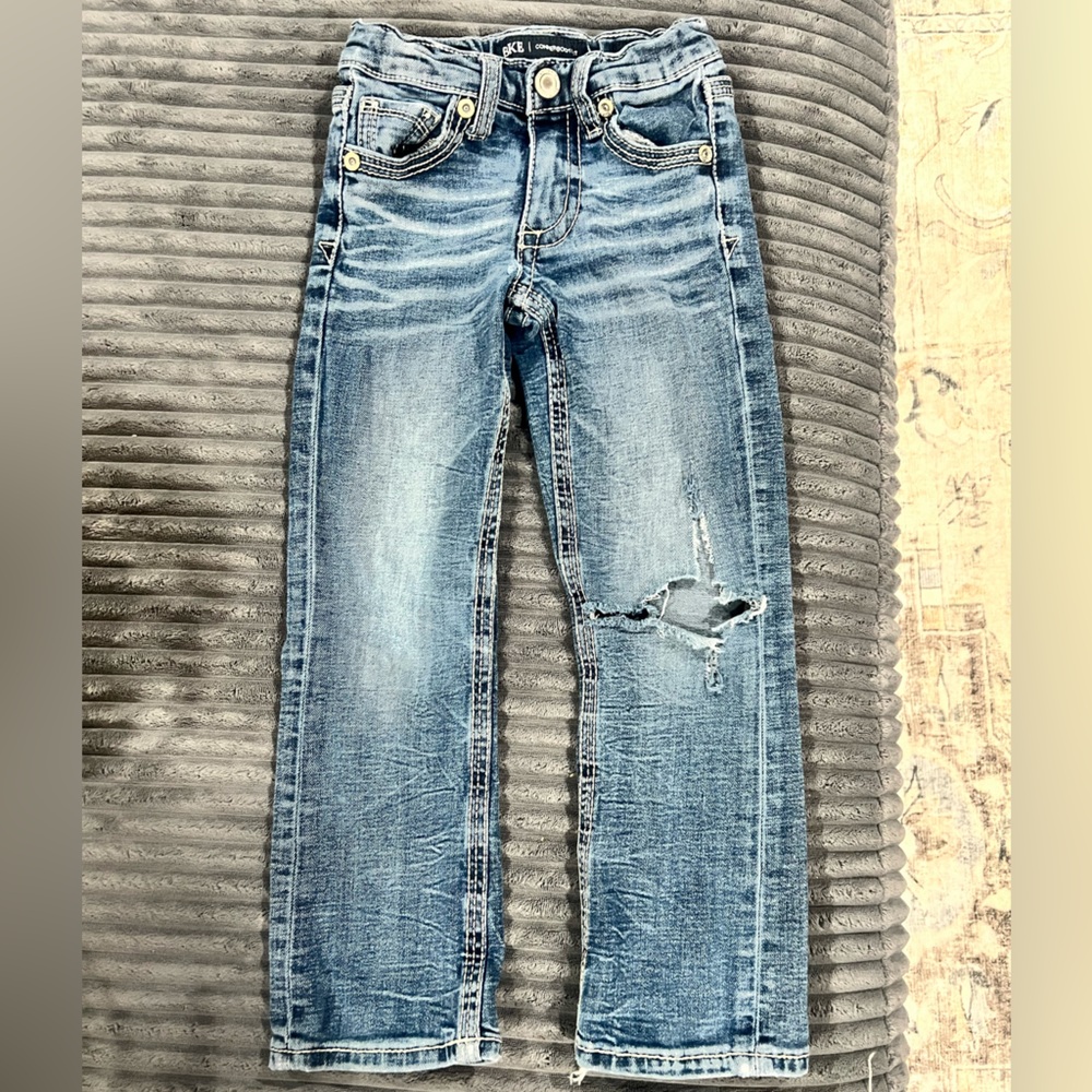 BKE Blue Distressed Denim Jeans
